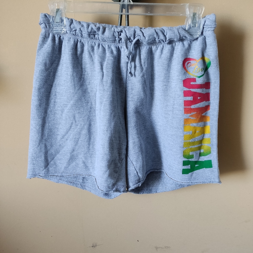 TBL Sport Gray Jamaica Print Shorts Size Youth L